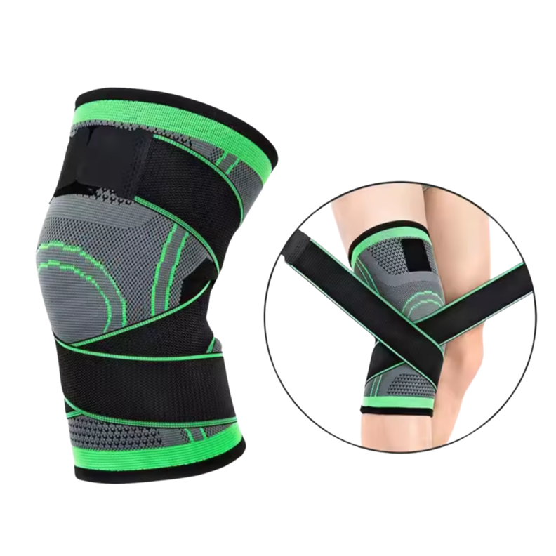 Rodillera de Compresión Deportiva con  Velcro Ajustable -1