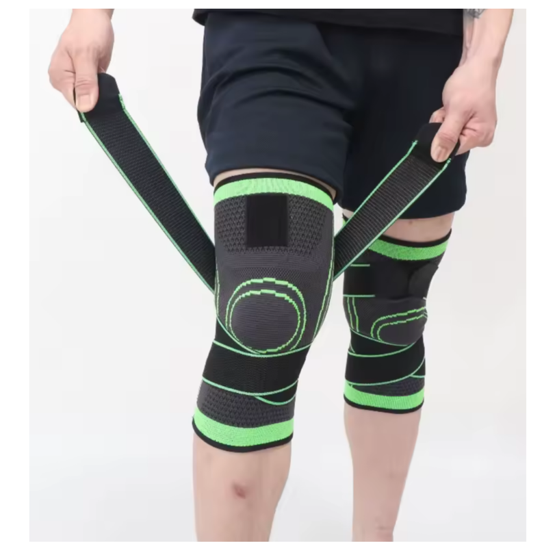 Rodillera de Compresión Deportiva con  Velcro Ajustable -2