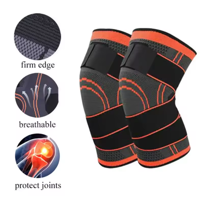 Rodillera de Compresión Deportiva con  Velcro Ajustable -4