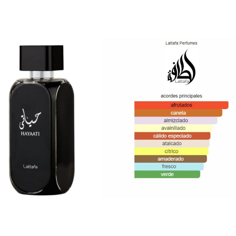 Set Perfume Hombre Lattafa Hayaati EDP 100ml + Deo Spray 200ml | Kit Completo 2 Pcs | -2