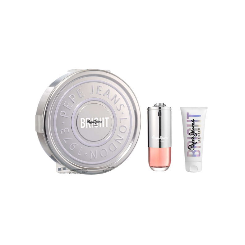 Perfume Pepe Jeans Bright Edp 80 Ml+Bl 100 Ml Set De 2 Pcs Caja Met-0
