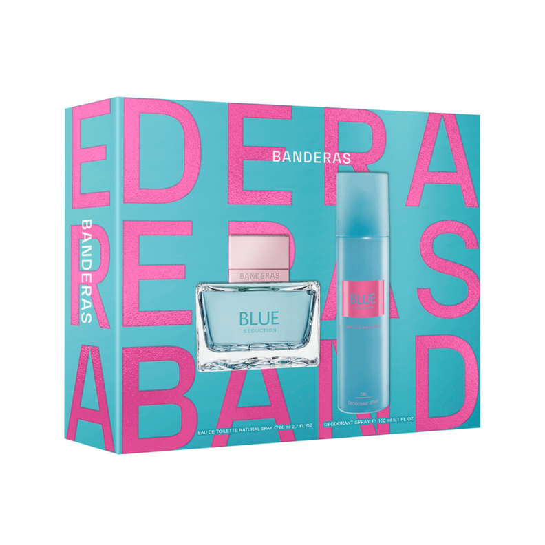Set Banderas Blue Seduction EDT 80 ML + 150ML Deo Mujer