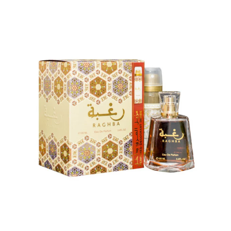 Perfume Raghba For Her Edp 100 Ml + Deo Spray 50 Ml Set 2 Pcs