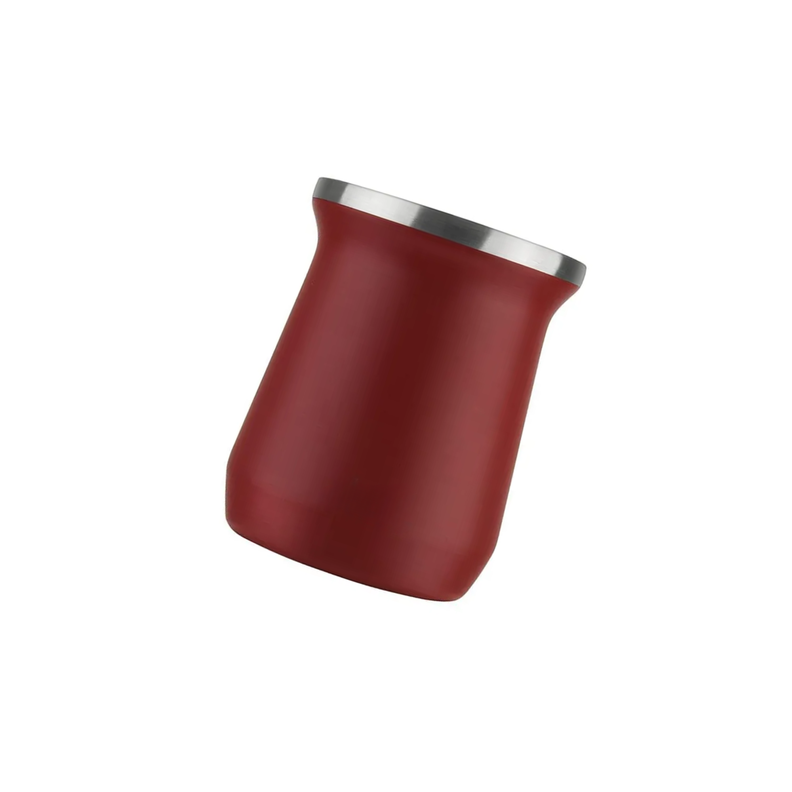 Mate Termico Doble Pared Metalico Aceroinox Rojo-1