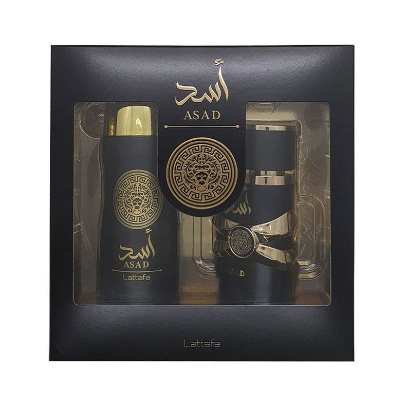 Set Lattafa Hombre Asad Edp 100 Ml + Deo Spray 200 Ml Set 2 Cps-0