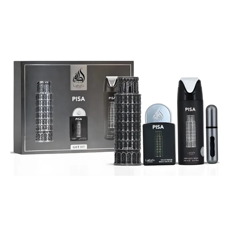 Lattafa Pride Pisa Edp 100 Ml + 20 Ml + Deo Spray 200 Ml Set 3 Pcs Unisex