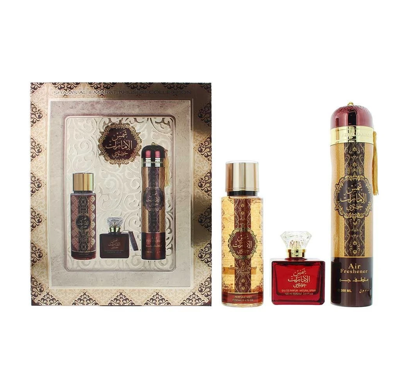 Shams Al Emarat Khususi Edp 100 Ml + 250 Ml + Deo 300 Ml Set