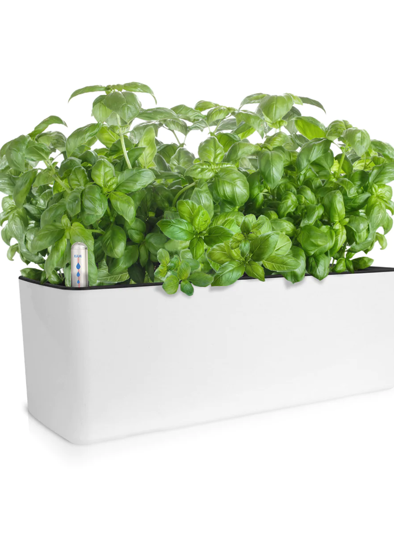 Macetero autorregante rectangular 40cm blanco-0