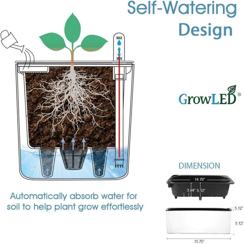 Macetero Autorregante 50 cms PLANTER PLUS-2