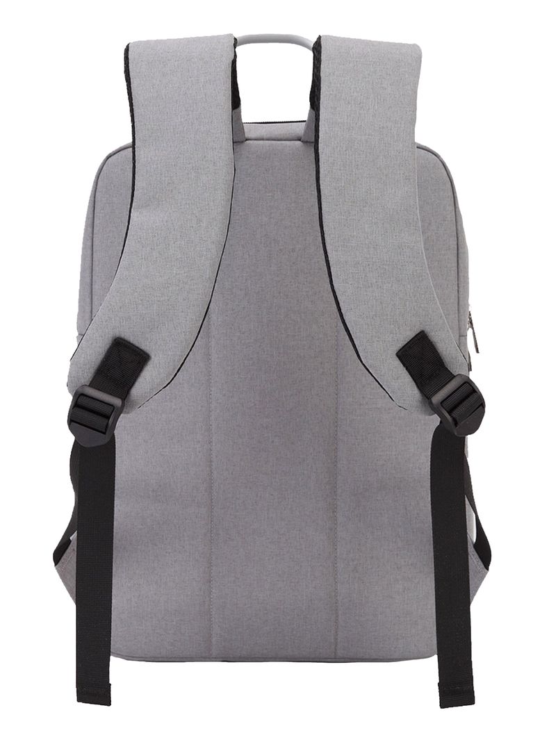 Mochila Multicompartimientos Para Ordenador Gris Unisex-2