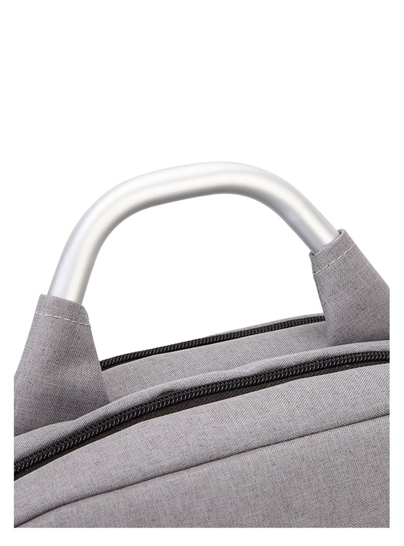 Mochila Multicompartimientos Para Ordenador Gris Unisex-3