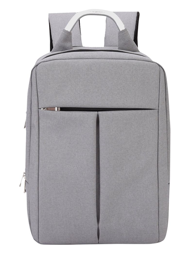 Mochila Multicompartimientos Para Ordenador Gris Unisex-0