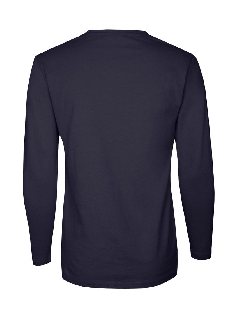 Polera 100% Algodon Básica Manga Larga Unisex Unisex-5