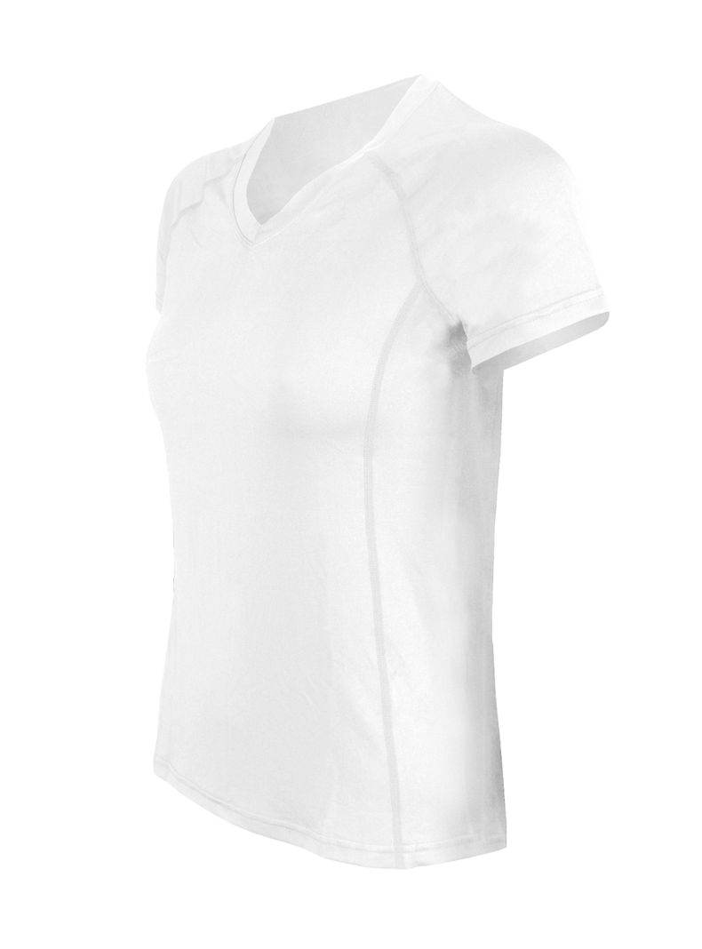 Polera Dry Fit Manga Corta Cuello V Mujer-1