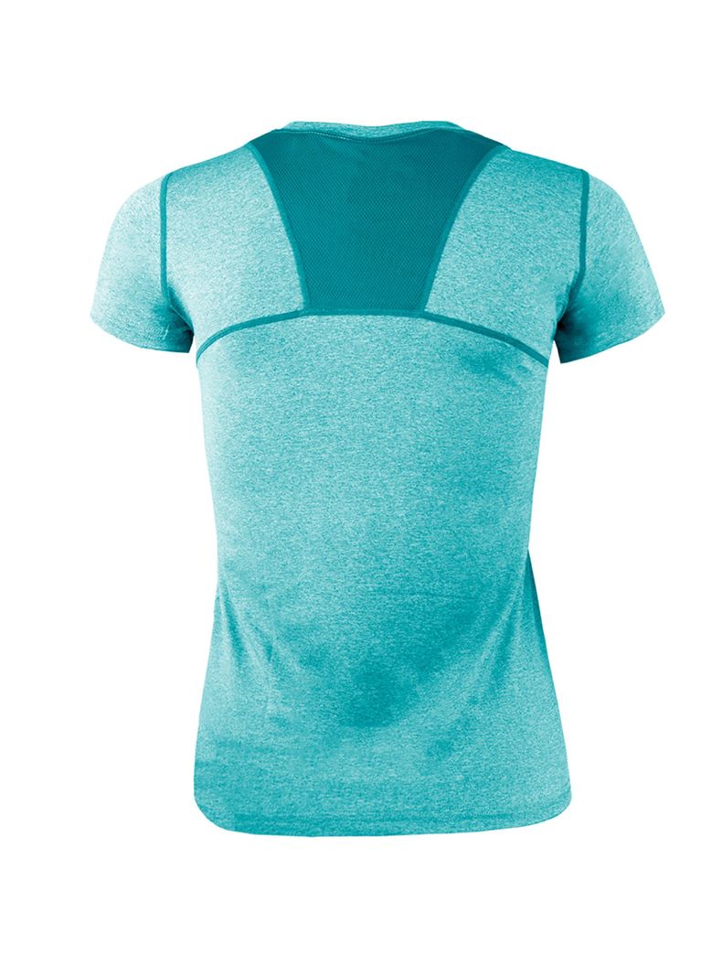 Polera Dry Fit Manga Corta con Malla Mujer-1