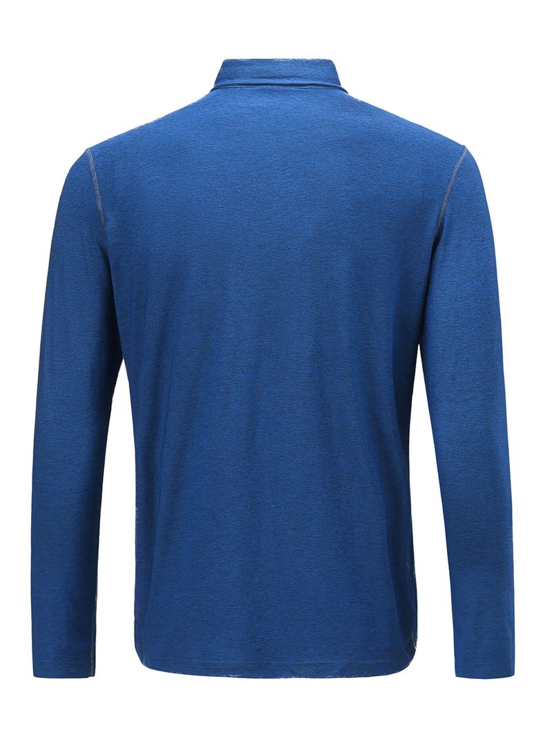 Polera Dry Fit Con Cuello Manga Larga Hombre-2