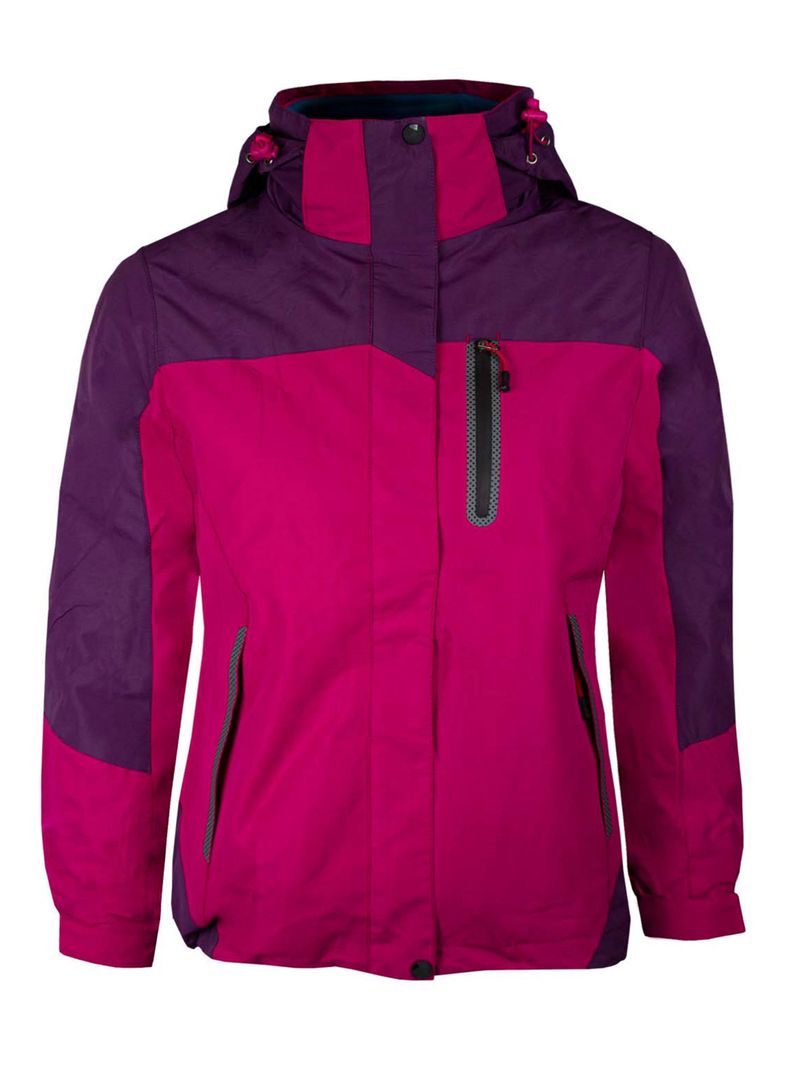 Chaqueta 3 En 1 Desmontable Bicolor Mujer-0