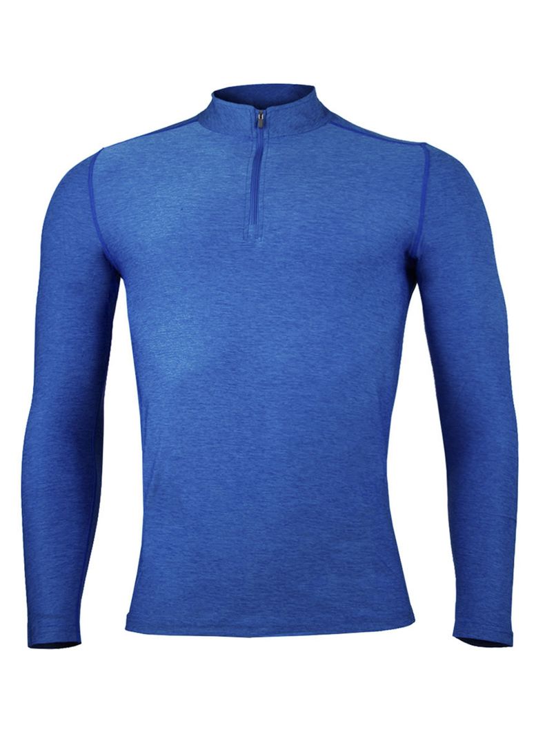Polera Dry Fit con Cierre Manga Larga Hombre-0