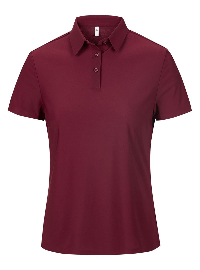 Polera Dry Fit Ultra Manga Corta Ruppell Pro Mujer Burdeo S