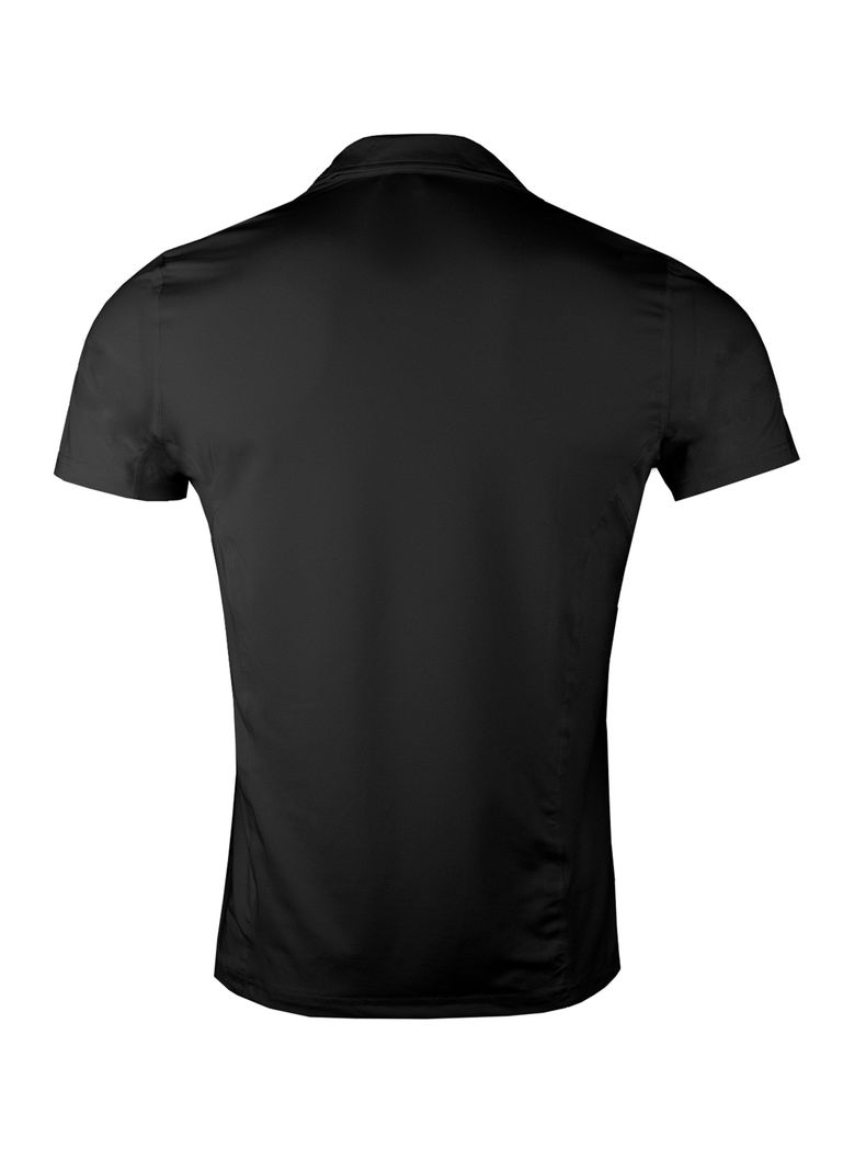 Polera Dry Fit Con Cuello Manga Corta Lisa Hombre-2