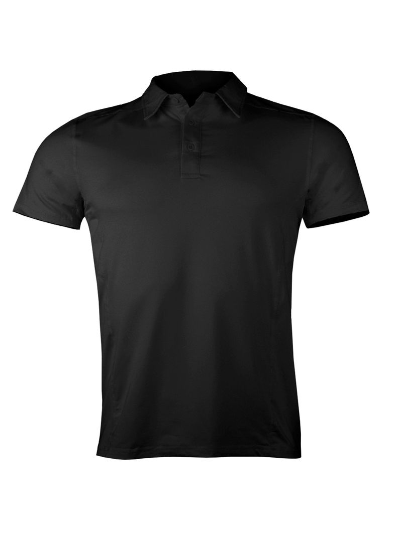 Polera Dry Fit Con Cuello Manga Corta Lisa Hombre-0