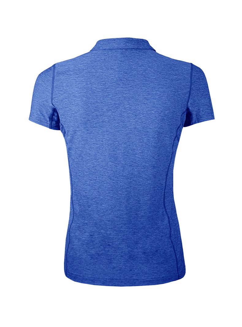 Polera Dry Fit Con Cuello Manga Corta Jaspeada Mujer-2