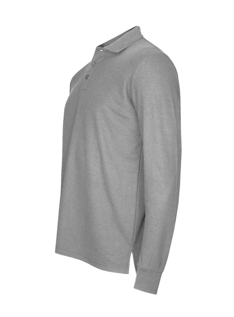 Polera Pique Algodon Manga Larga Hombre-1