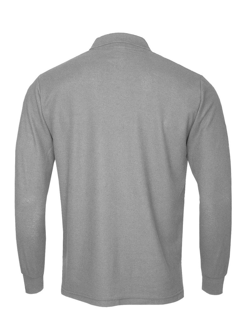Polera Pique Algodon Manga Larga Hombre-2