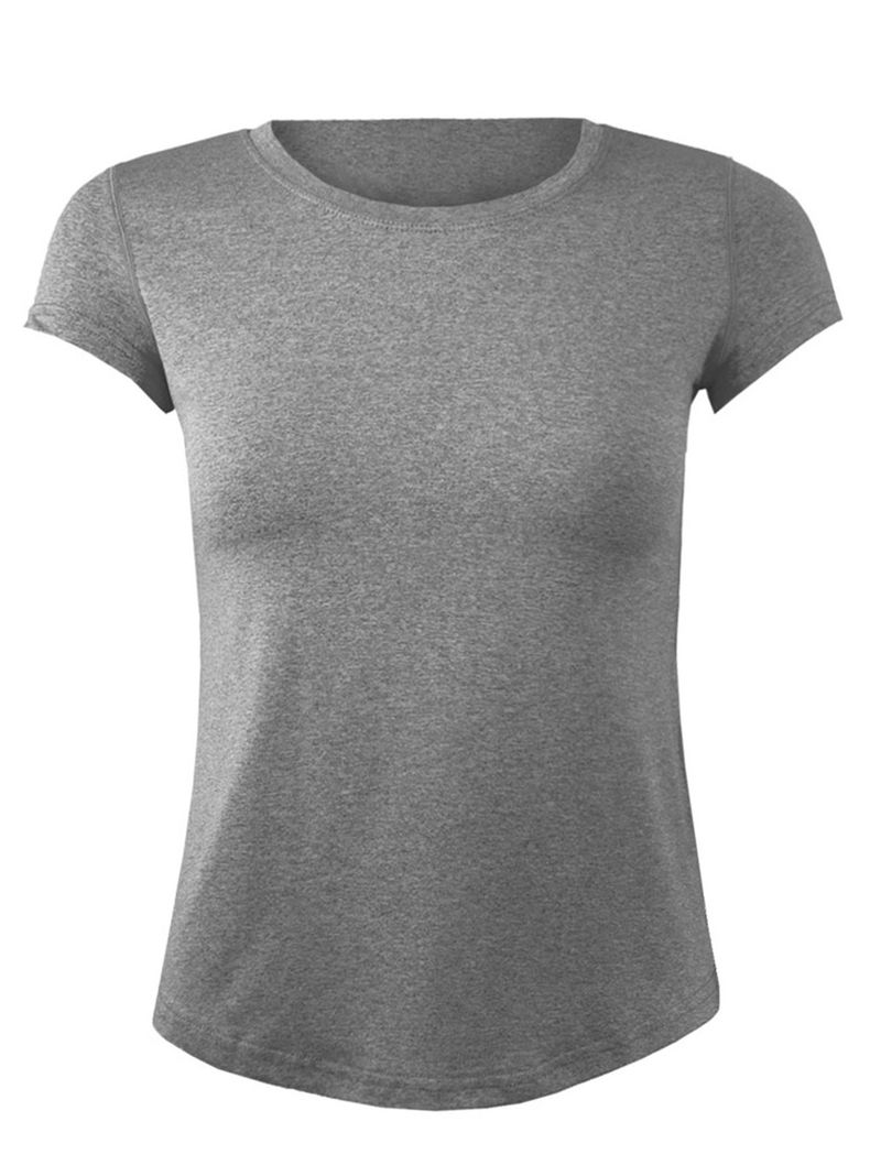 Polera Dry Fit Manga Corta con Malla Mujer-0