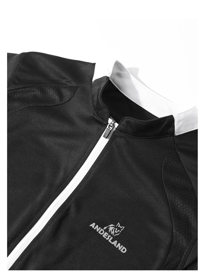 Camiseta Sudadera Ciclista Medio Cierre Mujer-4