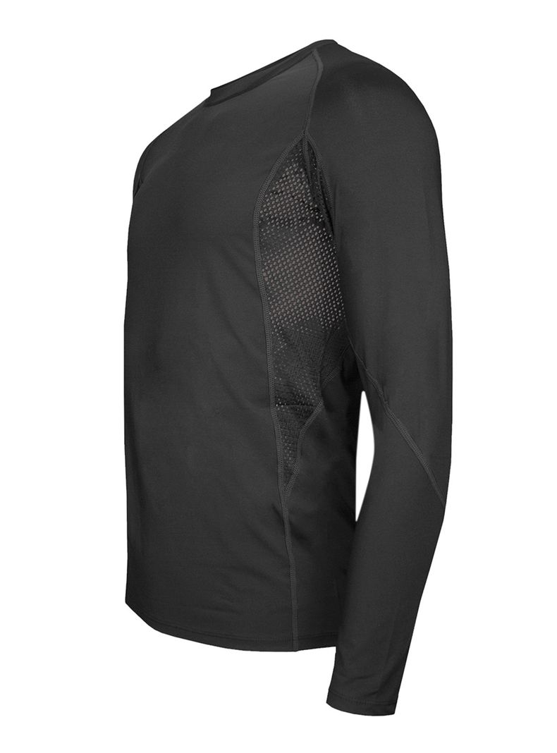 Polera Ciclista Dryfit Manga Larga con Malla Hombre -1