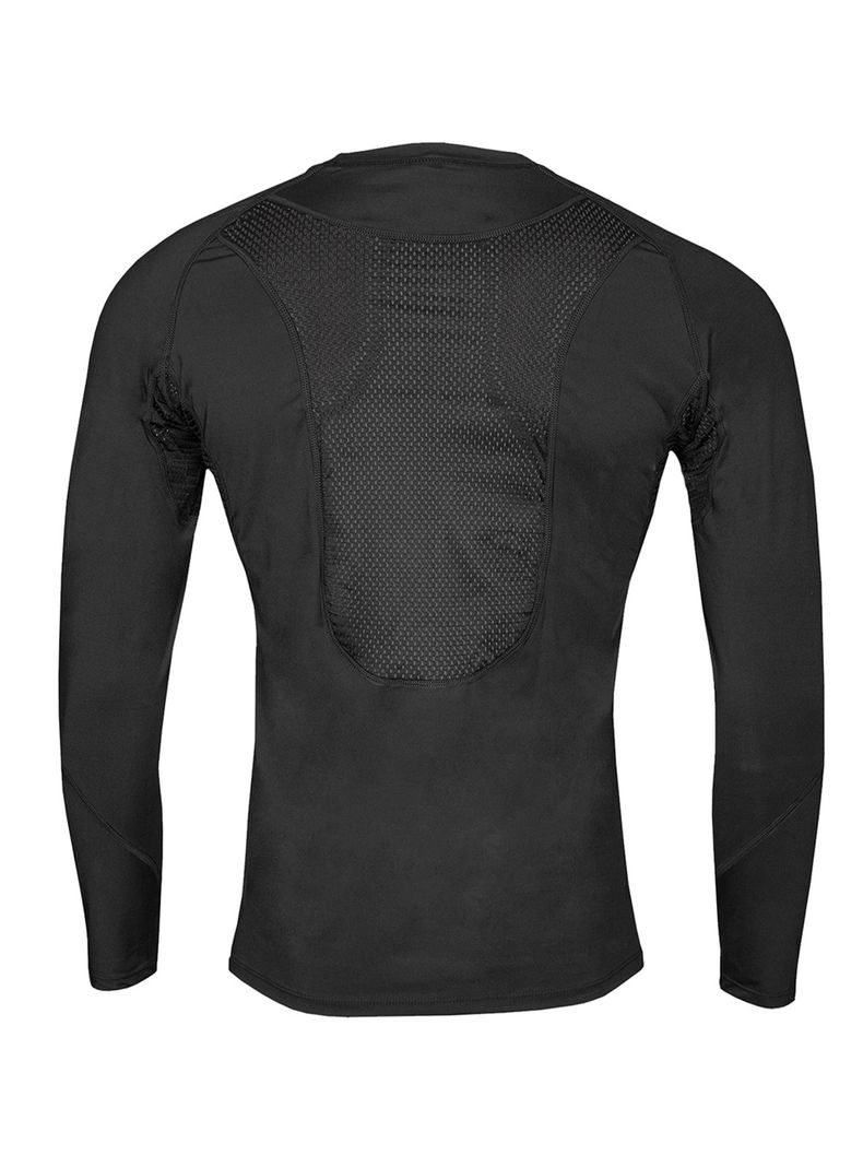 Polera Ciclista Dryfit Manga Larga con Malla Hombre -2