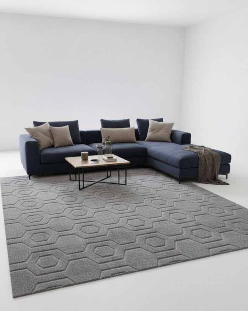 Alfombra Decorativa Jacquard de Diseño Moderno para Living 200x240-WyM