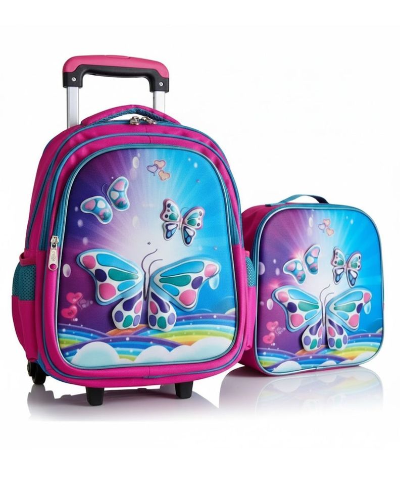 Mochila Escolar Premium 3 Piezas con Relieve 3D-WyM.