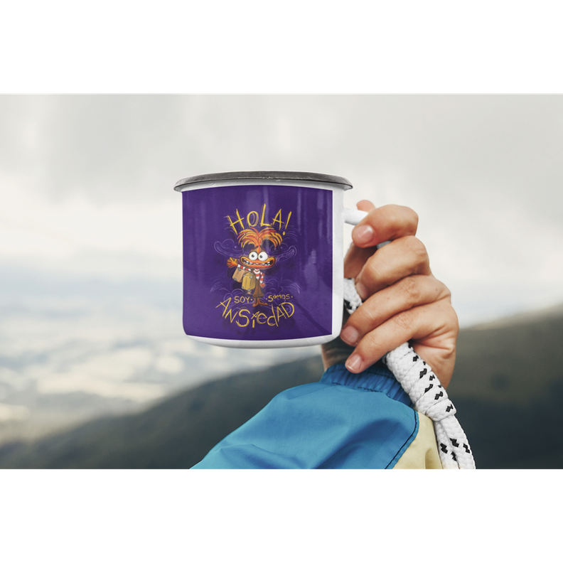 Taza Enlozada Lechera Inside Out 2 Ansiedad Pelicula-4