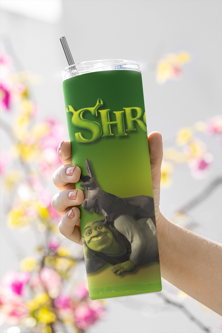 Termo Botella Termica Shrek-Burro padro Mug-3