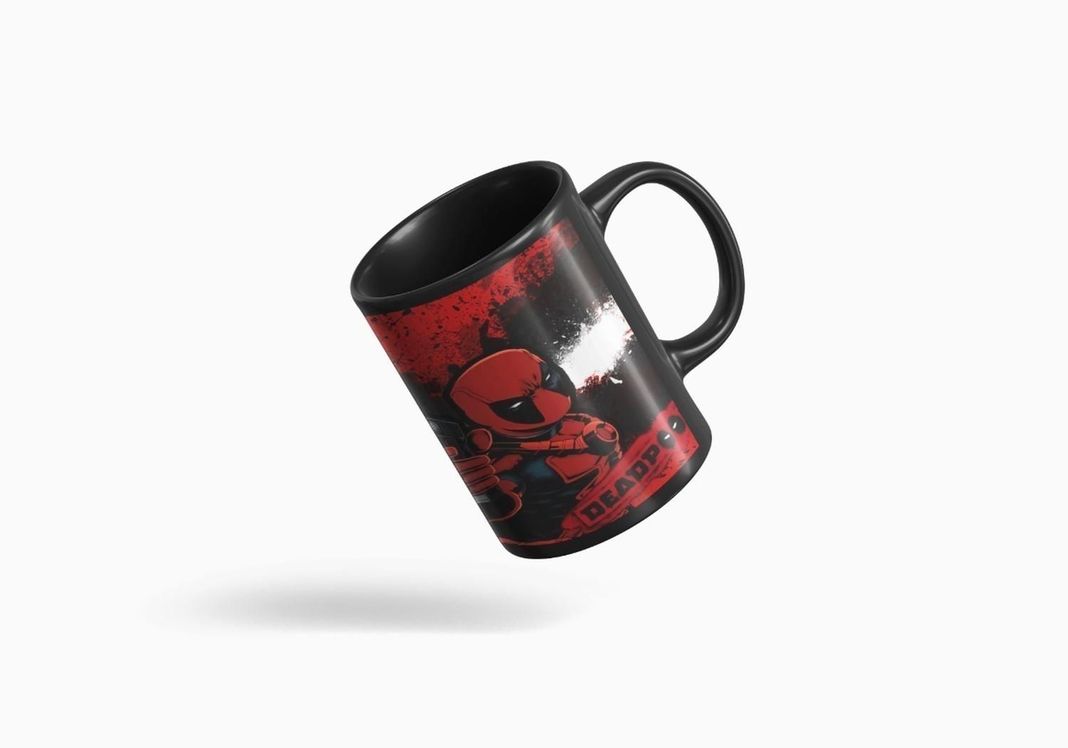 Taza Personalizada De Dead Pool Comic Marvel-0