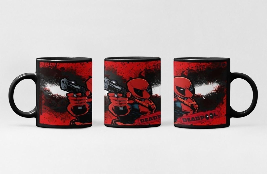 Taza Personalizada De Dead Pool Comic Marvel-2