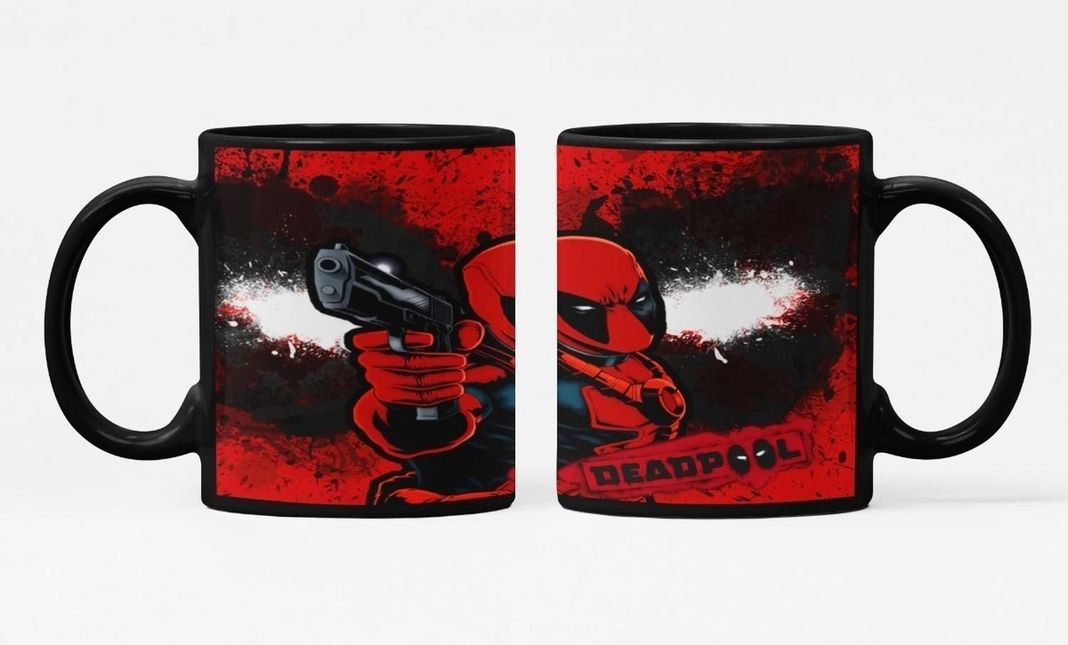 Taza Personalizada De Dead Pool Comic Marvel-1