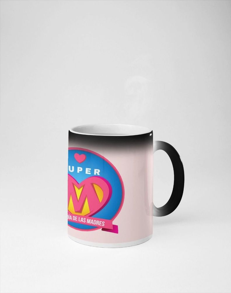Taza Magica Feliz Dia De Mamá, Super M Corazon-0