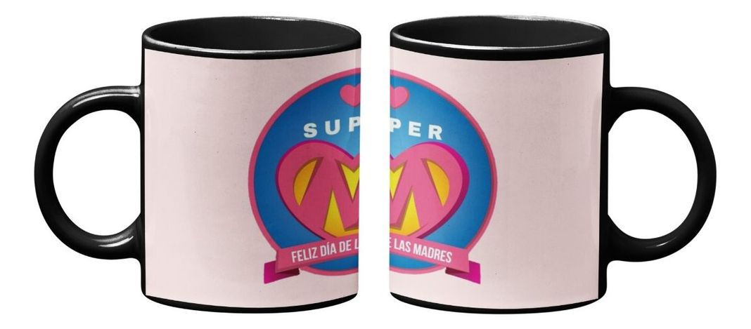 Taza Magica Feliz Dia De Mamá, Super M Corazon-2