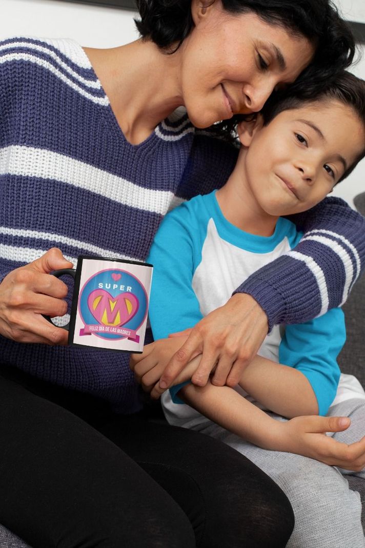 Taza Magica Feliz Dia De Mamá, Super M Corazon-3