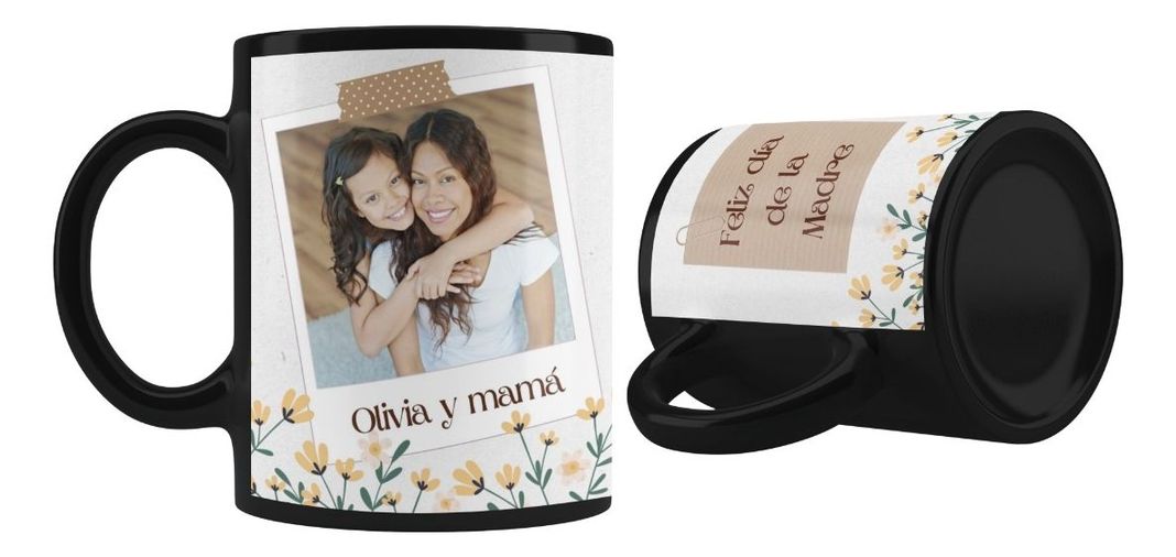 Taza Mágica Personalizada Fotos Nombre Feliz Día De La Madre-1