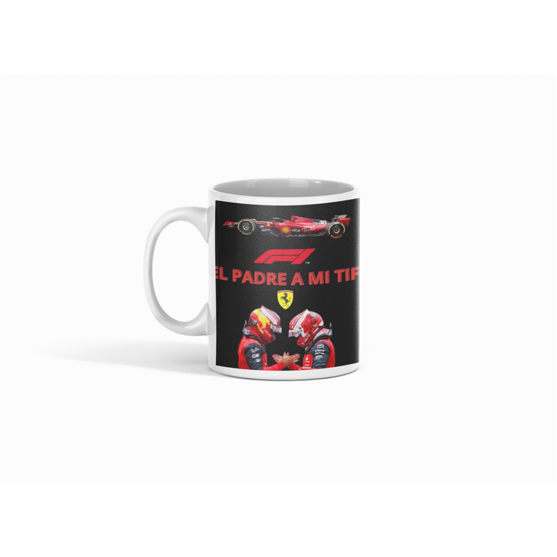 Taza Tazon Feliz Dia Del Padre Ferrari F1 Carrera Tifosi-0