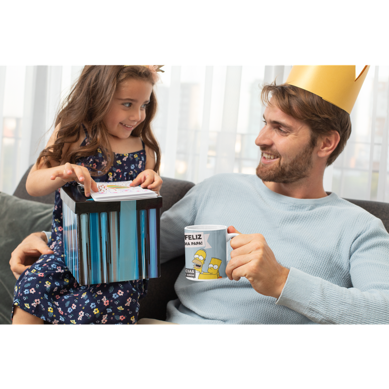 Taza Tazón Feliz Dia Papá Regalo Los Simpson-4