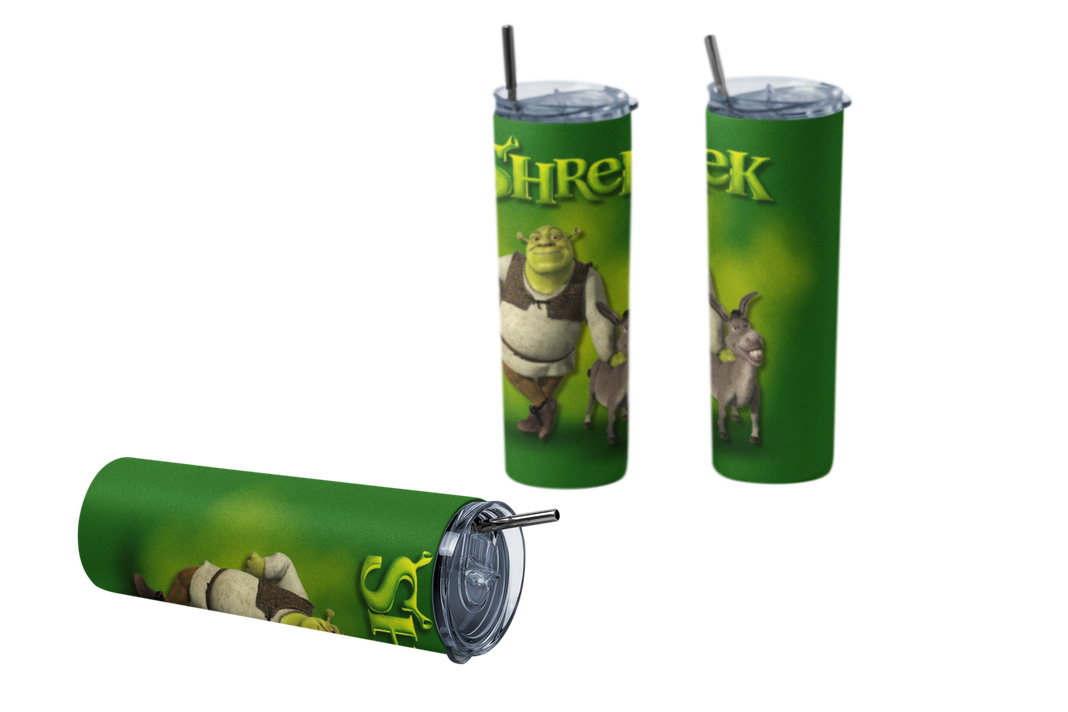 Termo Botella Termica Shrek y Burro Mug-1