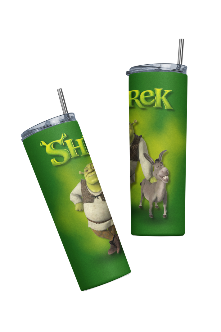 Termo Botella Termica Shrek y Burro Mug-2
