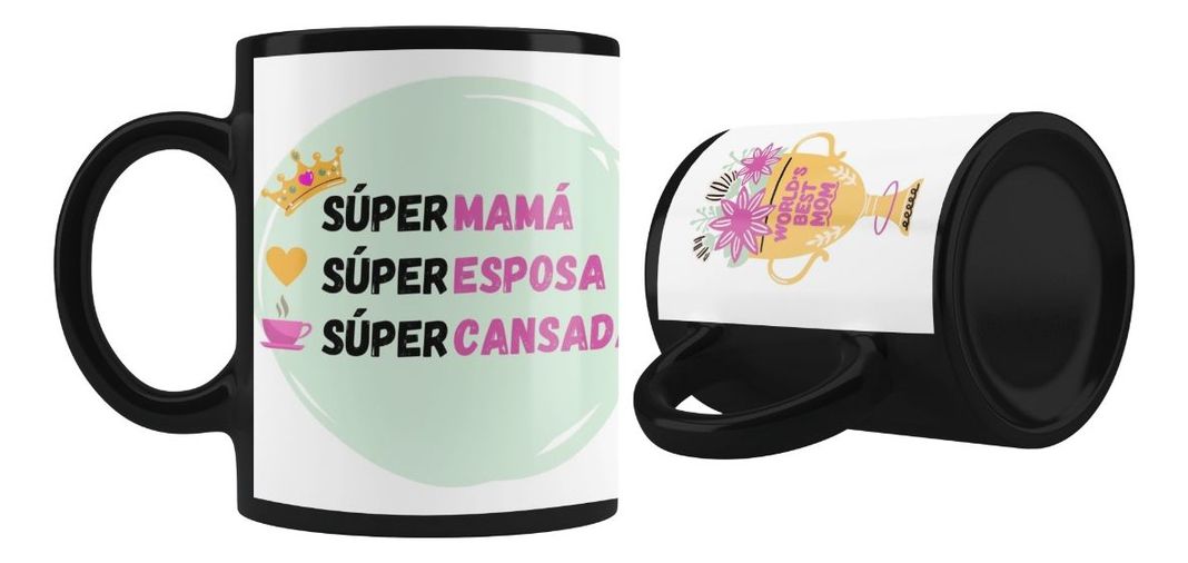 Taza Magica Feliz Dia De Mamá, World S Best Mon-1