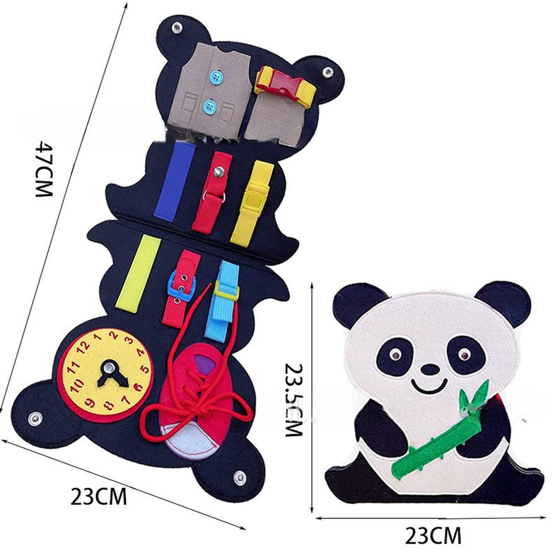 Tablero Sensorial Montessori Infantil Aprendizaje Hebillas-2
