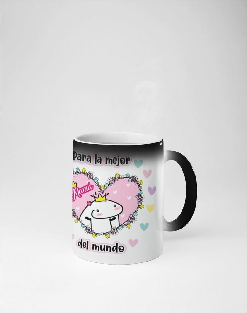 Tazón Taza Magica Personalizada Flork Dia De La Mamá  Tipo1-0